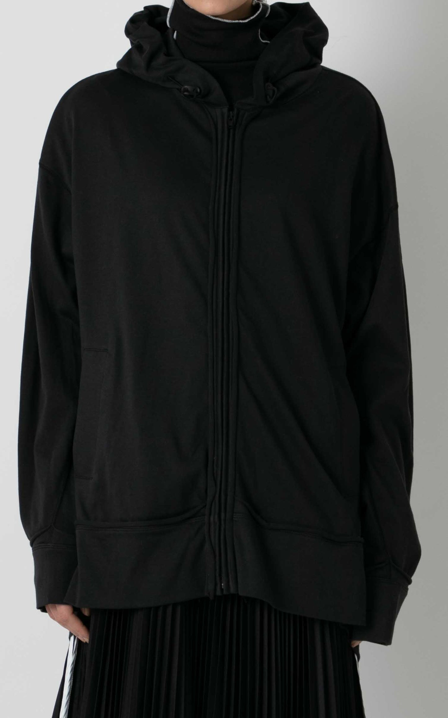 Zip-up Back Tuck Hoodie