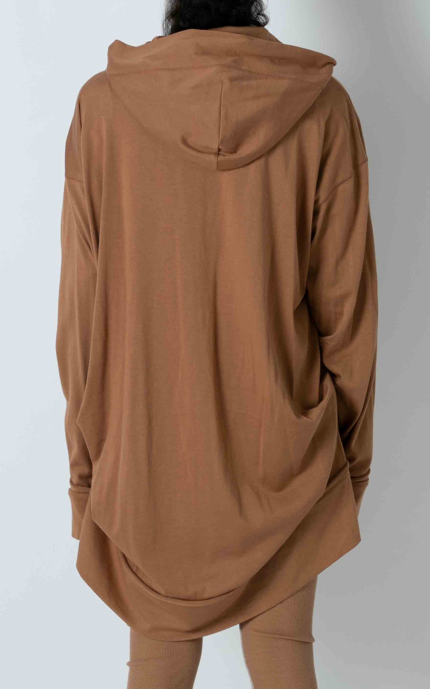 Zip-up Back Tuck Hoodie